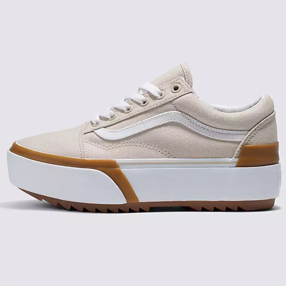 OLD SKOOL STACKED CANVAS SHOE - FRENCH OAK SOLD OUT ONLINE